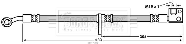 BORG & BECK Jarruletku BBH7788